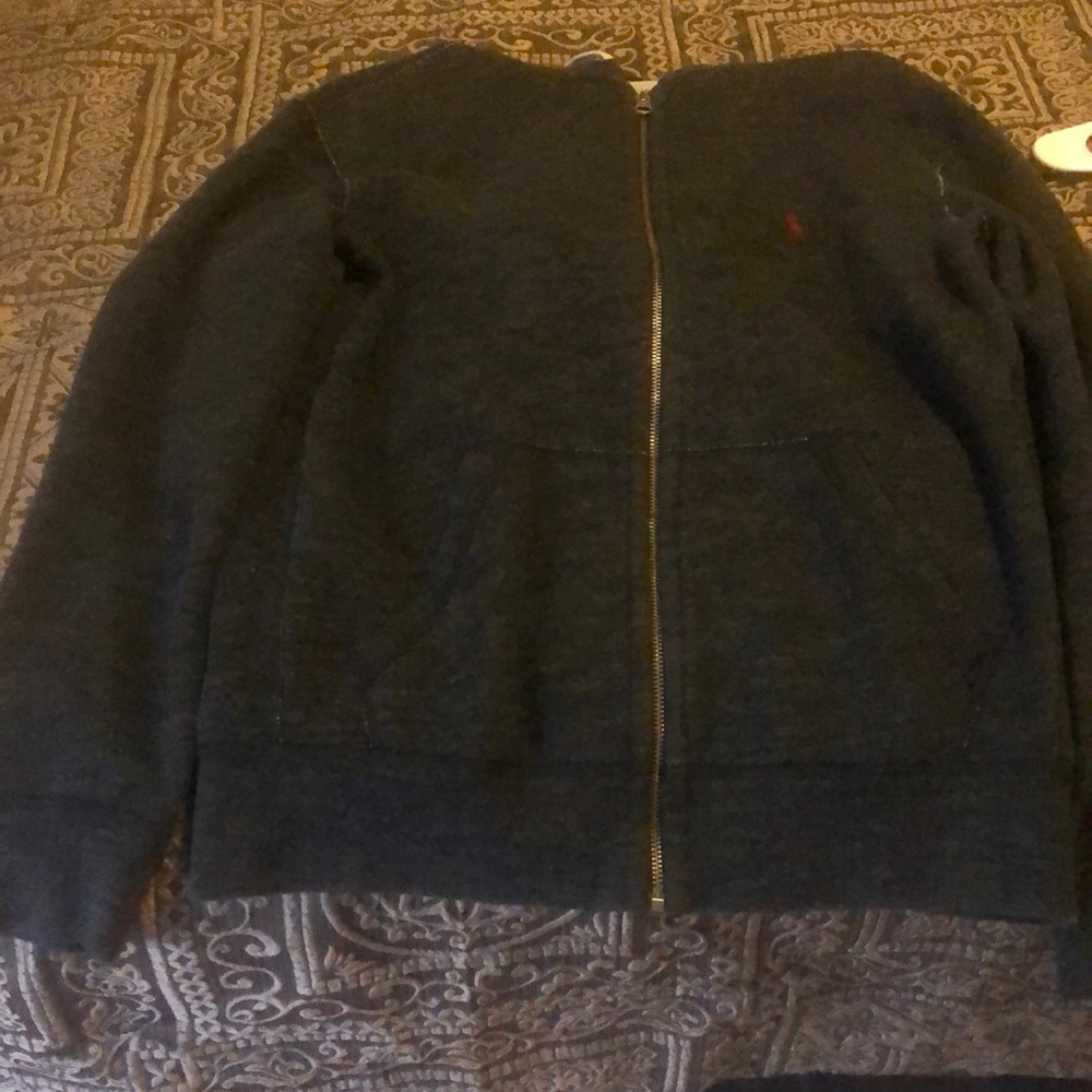 Dark grey polo sweat suit